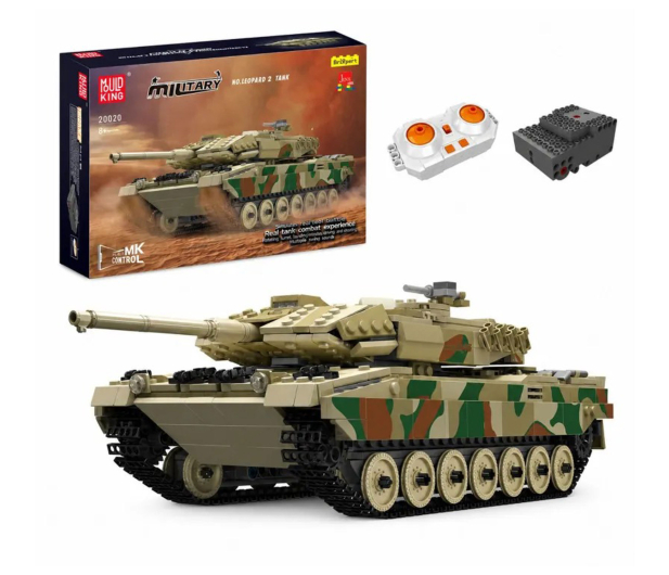 Mould King Klocki konstrukcyjne Zdalnie sterowany czołg Leopard 2 1100 - 1551620 - zdjęcie 5